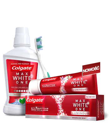 Bielsze zęby: Colgate Max White One (źródło: www.colgate.pl)